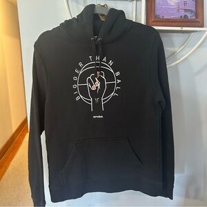 Fanatics Men’s Small S Black WNBA Logowoman Pullover Hoodie Hooded Sweatshirt